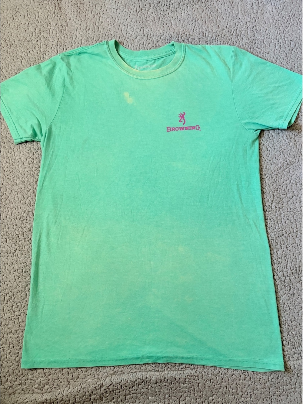 Mint Browning logo graphic T-shirt